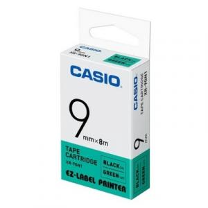 Taśma Barwiąca Oryginalna Casio XR-9GN1 (XR9GN1) (Zielony) (9 mm, 8 m) - DARMOWA DOSTAWA w 24h