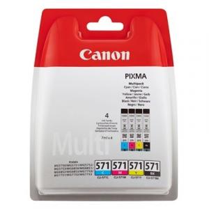 Tusze Oryginalne Canon CLI-571 CMYK (0386C005) (czteropak) - DARMOWA DOSTAWA w 24h
