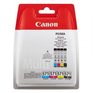 Tusze Oryginalne Canon CLI-571 CMYK (0386C005) (czteropak) - DARMOWA DOSTAWA w 24h