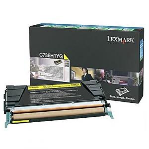 Toner Oryginalny Lexmark C736H1YG (C736H1YG) (Żółty) - DARMOWA DOSTAWA w 24h