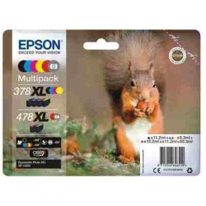 Tusze Oryginalne Epson 378 XL/478 XL CMYK (C13T379D4010) (komplet) - DARMOWA DOSTAWA w 24h