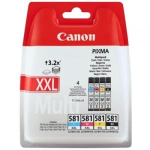 Tusze Oryginalne Canon CLI-581 XXL CMYK (1998C005) (czteropak) - DARMOWA DOSTAWA w 24h