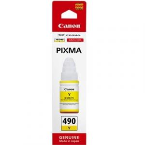 Tusz Oryginalny Canon GI-490 PGY (0666C001) (Żółty) - DARMOWA DOSTAWA w 24h