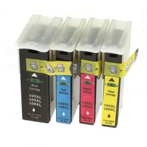 Tusze Zamienniki 100XL CMYK do Lexmark (14N1912) (komplet) - DARMOWA DOSTAWA w 24h