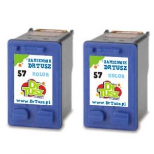 Tusze Zamienniki 57 do HP (C9334A) (Kolorowe) (dwupak) - DARMOWA DOSTAWA w 24h