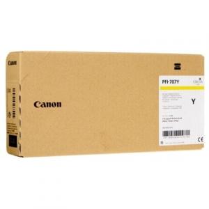 Tusz Oryginalny Canon PFI-707Y (9824B001) (Żółty) - DARMOWA DOSTAWA w 24h