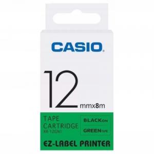 Taśma Barwiąca Oryginalna Casio XR-12GN1 (XR12GN1) (Zielony) - DARMOWA DOSTAWA w 24h