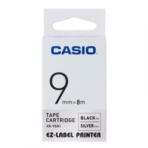 Taśma Barwiąca Oryginalna Casio XR-9SR1 (XR9SR1) (Srebrny) (9 mm, 8 m) - DARMOWA DOSTAWA w 24h