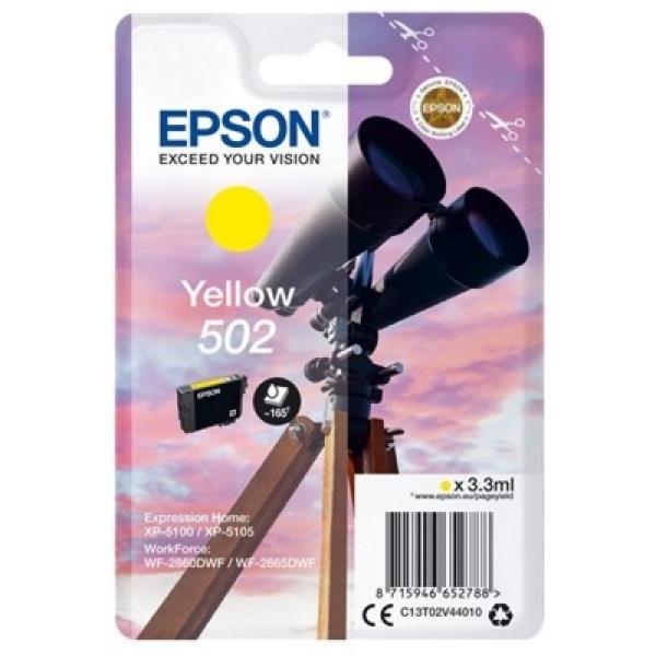 Tusz Oryginalny Epson 502 (C13T02V44010) (Żółty) - DARMOWA DOSTAWA w 24h