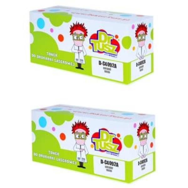 Tonery Zamienniki 92A do HP (C4092AD) (Czarne) (dwupak) - DARMOWA DOSTAWA w 24h