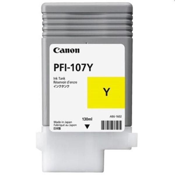 Tusz Oryginalny Canon PFI-107Y (6708B001) (Żółty) - DARMOWA DOSTAWA w 24h