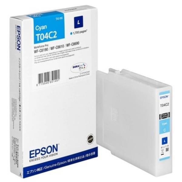 Tusz Oryginalny Epson T04C2 L (C13T04C240) (Błękitny) - DARMOWA DOSTAWA w 24h