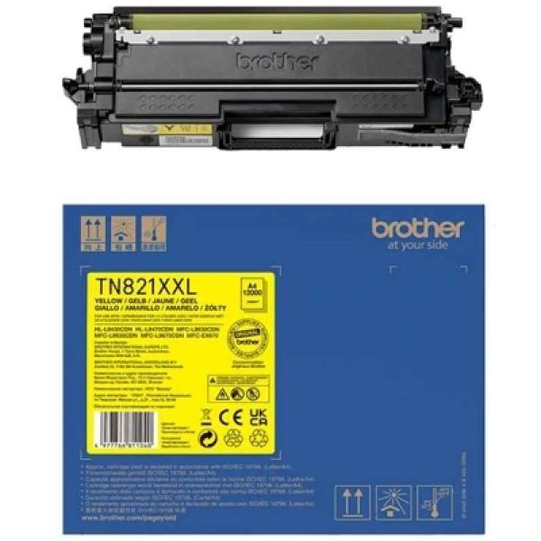 Toner Oryginalny Brother TN-821XXLY (TN821XXLY) (Żółty) - DARMOWA DOSTAWA w 24h