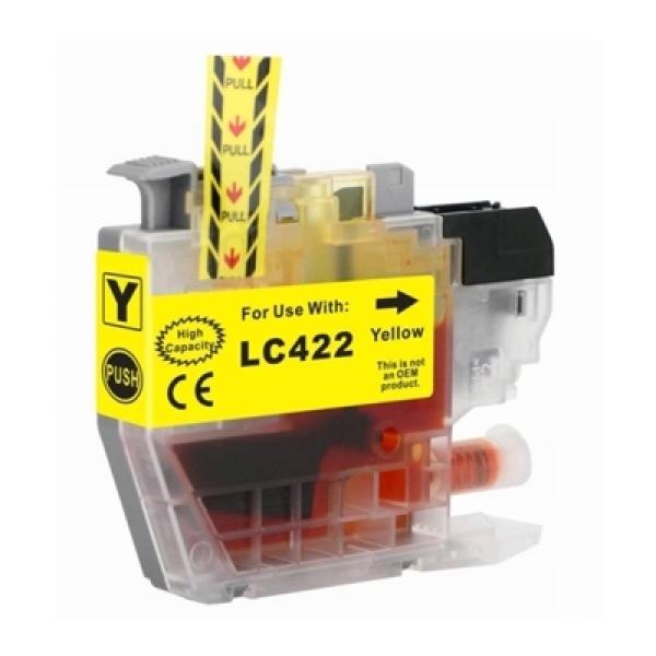 Tusz Zamiennik LC-422 Y do Brother (LC422Y) (Żółty) - DARMOWA DOSTAWA w 24h