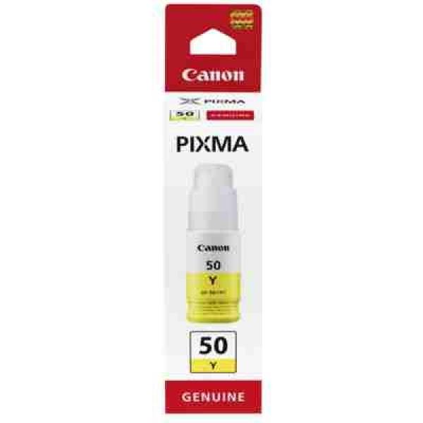 Tusz Oryginalny Canon GI-50 Y (3405C001) (Żółty) - DARMOWA DOSTAWA w 24h