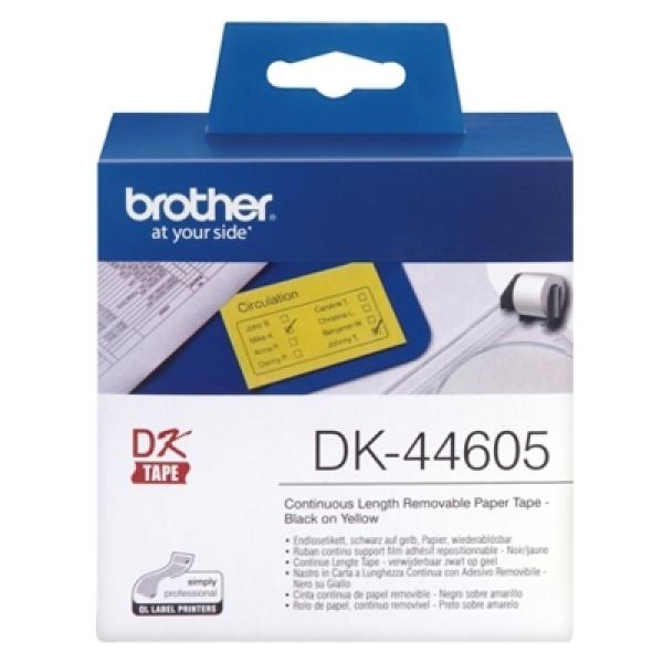 Taśma Oryginalna Brother DK-44605 (DK-44605) (Żółty) (62 mm, 30,48 m) - DARMOWA DOSTAWA w 24h