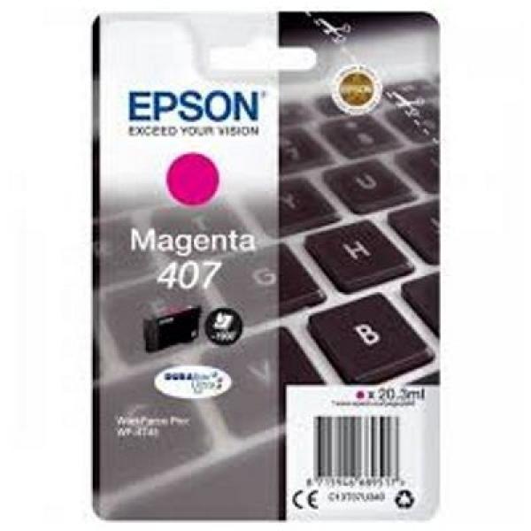 Tusz Oryginalny Epson 407 (C13T07U340) (Purpurowy) - DARMOWA DOSTAWA w 24h