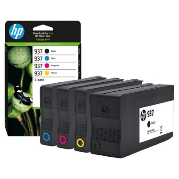 Tusze Oryginalne HP 937 CMYK (6C400NE) (komplet) - DARMOWA DOSTAWA w 24h