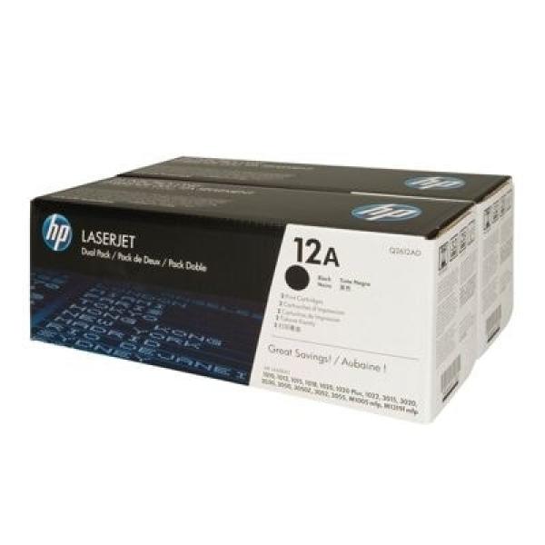 Tonery Oryginalne HP 12A (Q2612AD) (Czarne) (dwupak) - DARMOWA DOSTAWA w 24h