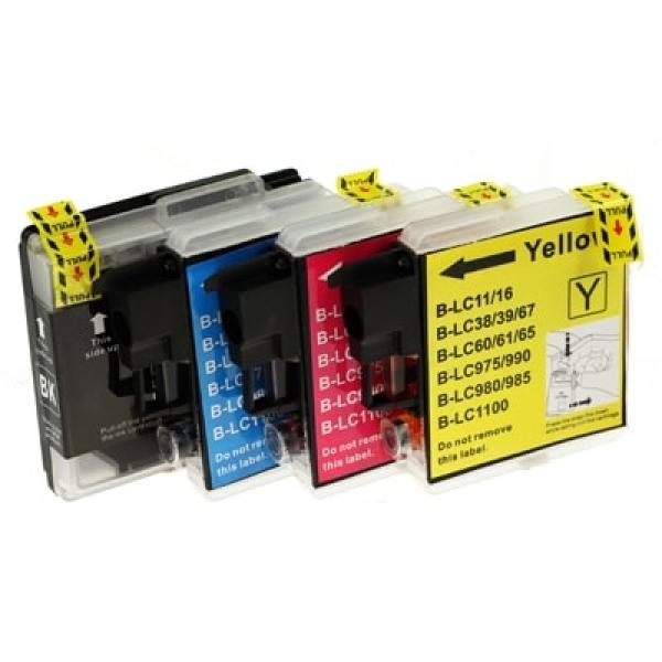 Tusze Zamienniki LC-1100 CMYK do Brother (LC1100VALBP) (komplet) - DARMOWA DOSTAWA w 24h