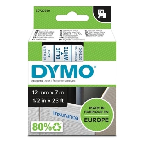 Taśma Barwiąca Oryginalna DYMO D1-45014 (D1-45014) (Biały) (12 mm, 7 m) - DARMOWA DOSTAWA w 24h