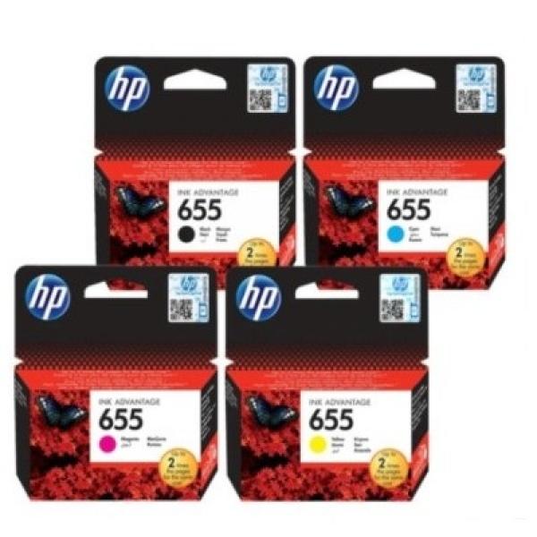 Tusze Oryginalne HP 655 (CZ112A, CZ111A, CZ110A, CZ109A) (komplet) - DARMOWA DOSTAWA w 24h
