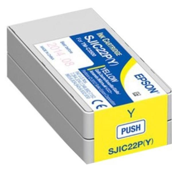 Tusz Oryginalny Epson SJIC22P Y (C33S020604) (Żółty) - DARMOWA DOSTAWA w 24h