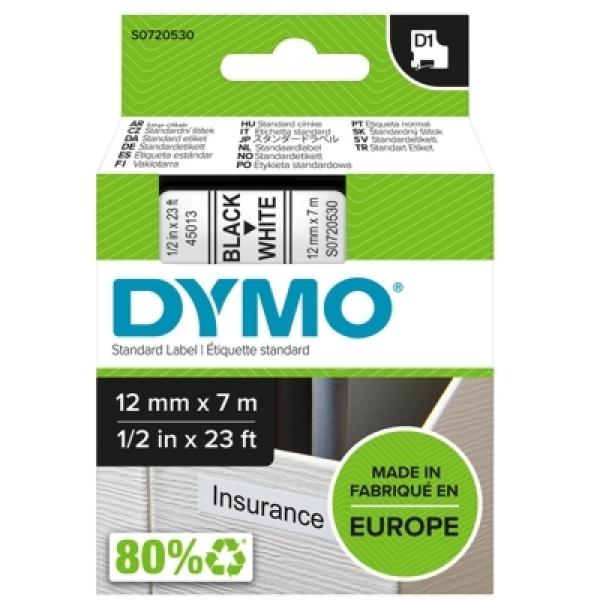 Taśma Barwiąca Oryginalna DYMO D1-45013 (D1-45013) (Biały) (12 mm, 7 m) - DARMOWA DOSTAWA w 24h