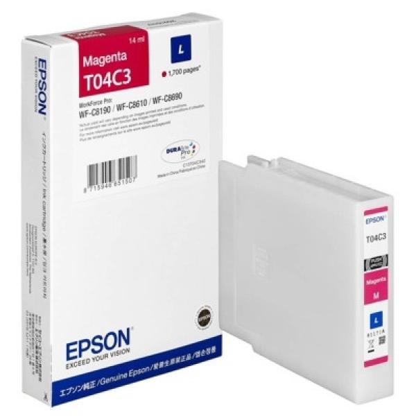 Tusz Oryginalny Epson T04C3 L (C13T04C340) (Purpurowy) - DARMOWA DOSTAWA w 24h