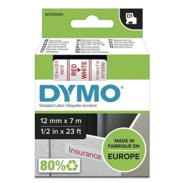 Taśma Barwiąca Oryginalna DYMO D1-45015 (D1-45015) (Biały) (12 mm, 7 m) - DARMOWA DOSTAWA w 24h