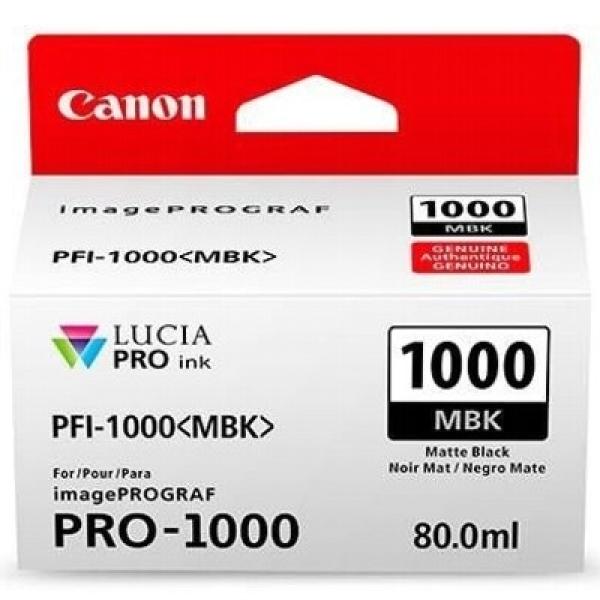 Tusz Oryginalny Canon PFI-1000MBK (0545C001) (Czarny matowy) - DARMOWA DOSTAWA w 24h