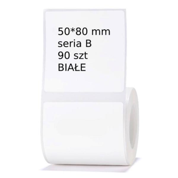 Etykiety Oryginalne Niimbot 50x80 mm (50*80) (Biały) (90 szt.) - DARMOWA DOSTAWA w 24h