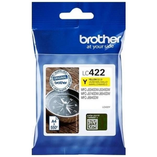Tusz Oryginalny Brother LC-422 Y (LC422Y) (Żółty) - DARMOWA DOSTAWA w 24h