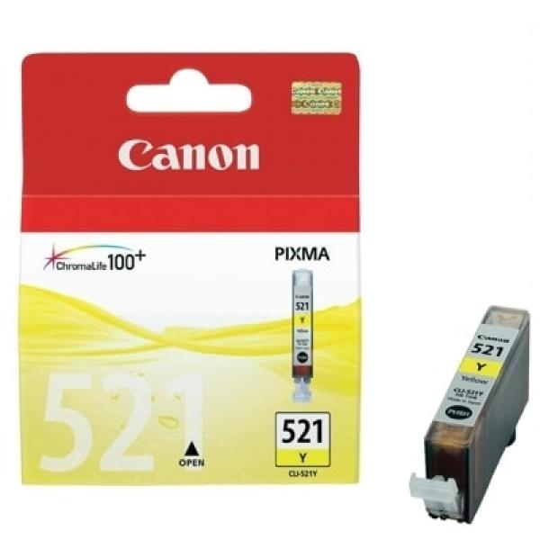 Tusz Oryginalny Canon CLI-521 Y (2936B001) (Żółty) - DARMOWA DOSTAWA w 24h