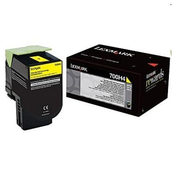 Toner Oryginalny Lexmark 702HY (70C2HY0) (Żółty) - DARMOWA DOSTAWA w 24h