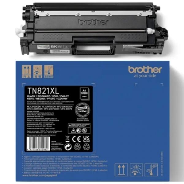 Toner Oryginalny Brother TN-821XLBK (TN821XLBK) (Czarny) - DARMOWA DOSTAWA w 24h