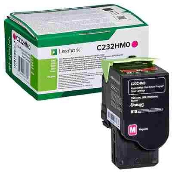 Toner Oryginalny Lexmark C232 (C232HM0) (Purpurowy) - DARMOWA DOSTAWA w 24h