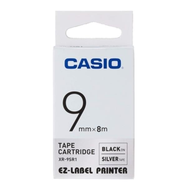 Taśma Barwiąca Oryginalna Casio XR-9SR1 (XR9SR1) (Srebrny) (9 mm, 8 m) - DARMOWA DOSTAWA w 24h