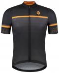 Rogelli hero ii męska koszulka rowerowa, czarno-pomarańczowa - Rozmiar: S