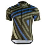 Kaymaq design m41 męska koszulka rowerowa krótki rękaw niebieska - Rozmiar: L