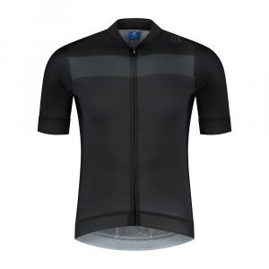 Rogelli prime męska koszulka rowerowa czarno szara - Rozmiar: S