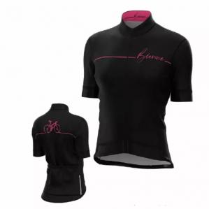 Biemme bike damska koszulka rowerowa, czarno-różowa - Rozmiar: S