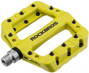 Rockbros pedały platformowe nylon fluor żółte 2017-12cgn