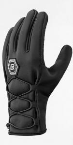 Rockbros zimowe rękawiczki rowerowe softshell czarne s077-6bk - Rozmiar: 2XL