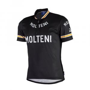 Rogelli bike molteni 001.216 - męska koszulka rowerowa, czarna - Rozmiar: M