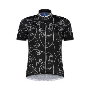 Rogelli faces koszulka rowerowa damska, czarna - Rozmiar: XL