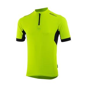 Rogelli core dziecięca koszulka rowerowa, żółty fluor - Rozmiar: 140-152