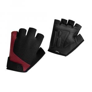 Rogelli essential rękawiczki rowerowe damskie, bordowo-czarne - Rozmiar: XL