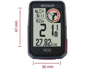 Sigma licznik rowerowy rox 2.0, czarny, x1050