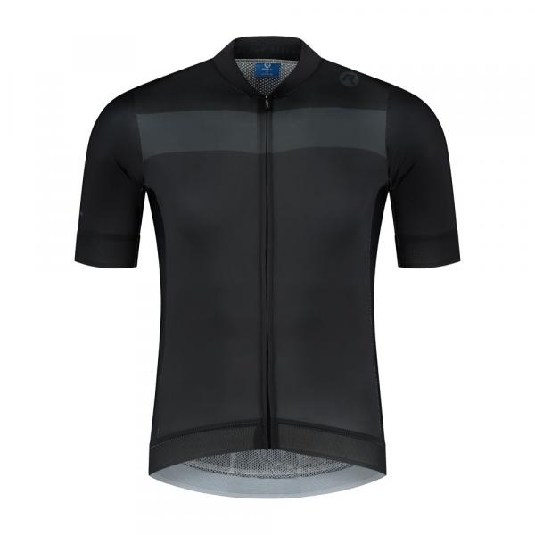 Rogelli prime męska koszulka rowerowa czarno szara - Rozmiar: S